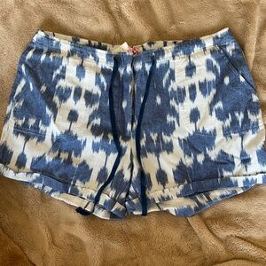 Vineyard Vines Blue/White IKAT Drawstring Button Fly Cotton SIZE 12 NWT